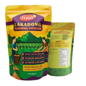 Tezos High Curcumin Lakadong Turmeric Powder tezos high curcumin lakadong turmeric powder