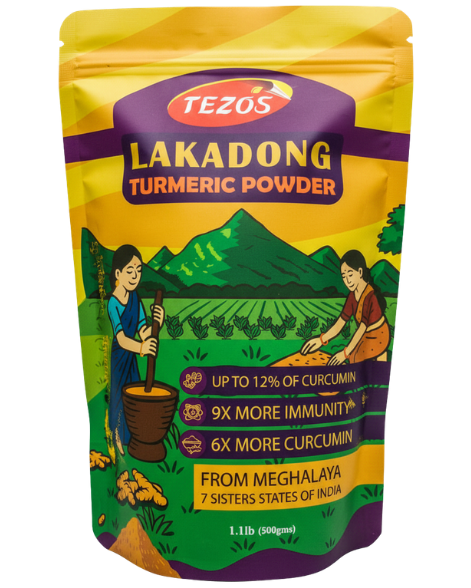 Tezos Lakadong Turmeric Powder