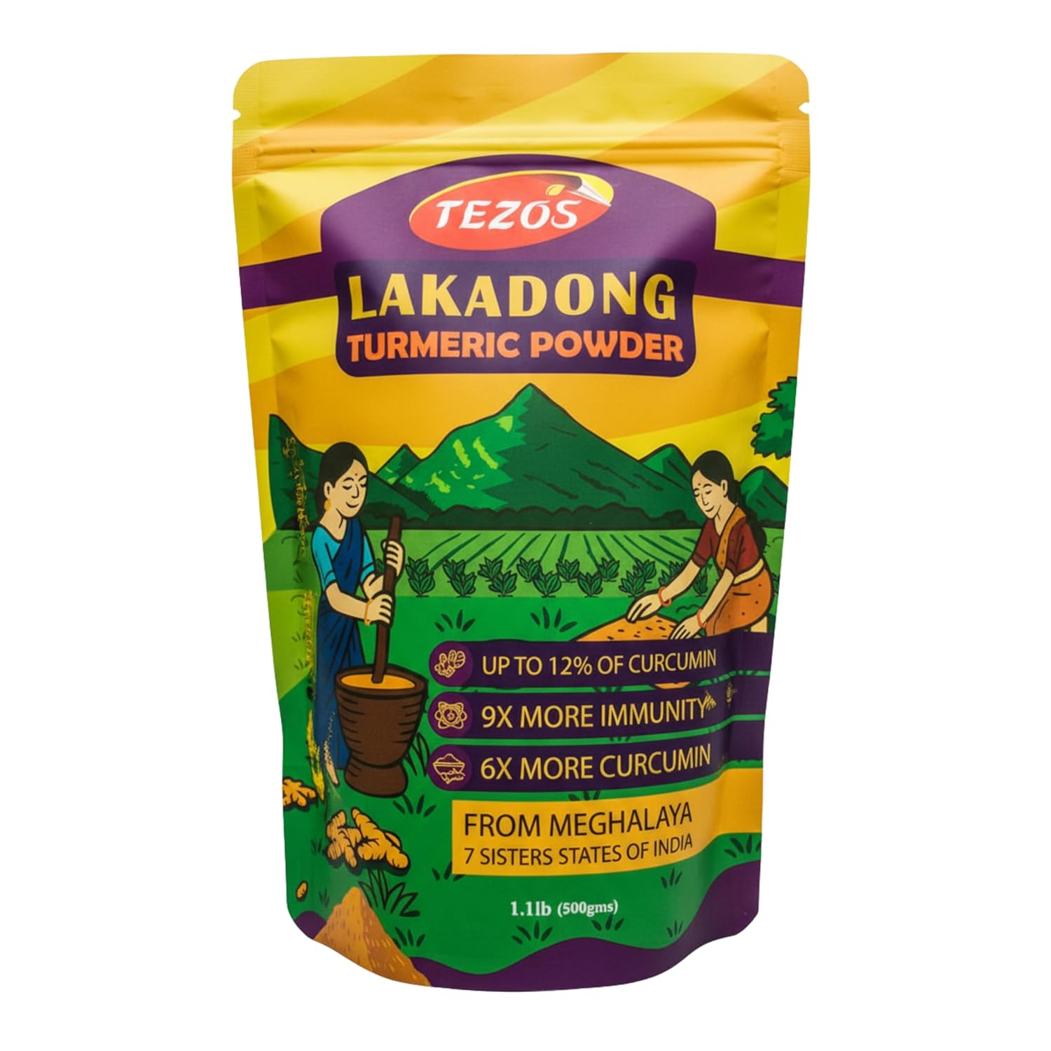 tezos high curcumin lakadong turmeric powder tezos high curcumin lakadong turmeric powder